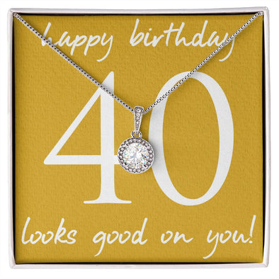 HAPPY BIRTHDAY, ETERNAL HOPE NECKLACE WITH MESSAGE CARD, UNIQUE BIRTHDAY GIFT FOR HER, NECKLACE JEWELLERY