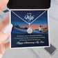 TO MY WIFE NECKLACE WITH BEAUTIFUL MESSAGE CARD, ANNIVERSARY GIFT FOR HER