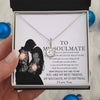 To My Soulmate, Sterling Silver Eternal Hope Necklace For Her, Birthday/ Anniversary Gift For Her, From Him