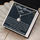 HAPPY RETIREMENT MOM, ETERNAL HOPE NECKLACE WITH BEAUTIFUL MESSAGE CARD, UNIQUE GIFT FOR MOM, NECKLACE JEWELLERY FOR HER