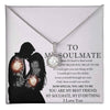 To My Soulmate, Sterling Silver Eternal Hope Necklace For Her, Birthday/ Anniversary Gift For Her, From Him