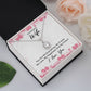 TO MY WIFE, ETERNAL HOPE NECKLACE WITH MESSAGE CARD, UNIQUE GIFT FOR HER, BIRTHDAY GIFT FOR WIFE