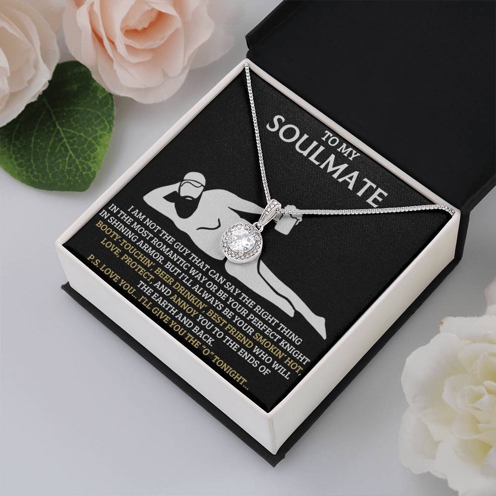 To my soulmate necklace for wife, birthday/anniversary gift for her, eternal hope  necklace with message card
