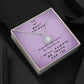 TO MY BEST FRIEND, ETERNAL HOPE NECKLACE WITH MESSAGE CARD, NECKLACE FOR FRIEND, BIRTHDAY AND FRIENDSHIP DAY GIFT FOR HER