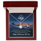TO MY WIFE NECKLACE WITH BEAUTIFUL MESSAGE CARD, ANNIVERSARY GIFT FOR HER
