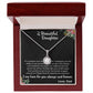 TO MY BEAUTIFUL DAUGHTER, ETERNAL HOPE NECKLACE WITH MESSAGE CARD,  GIFT FOR HER, UNQUE GIFT FOR DAUGHTER FROM DAD, ALWAYS AND FOREVER