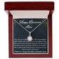 HAPPY RETIREMENT MOM, ETERNAL HOPE NECKLACE WITH BEAUTIFUL MESSAGE CARD, UNIQUE GIFT FOR MOM, NECKLACE JEWELLERY FOR HER