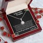 TO MY BEAUTIFUL DAUGHTER, ETERNAL HOPE NECKLACE WITH MESSAGE CARD,  GIFT FOR HER, UNQUE GIFT FOR DAUGHTER FROM DAD, ALWAYS AND FOREVER