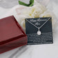 HAPPY RETIREMENT MOM, ETERNAL HOPE NECKLACE WITH BEAUTIFUL MESSAGE CARD, UNIQUE GIFT FOR MOM, NECKLACE JEWELLERY FOR HER