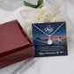 TO MY WIFE NECKLACE WITH BEAUTIFUL MESSAGE CARD, ANNIVERSARY GIFT FOR HER