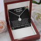 TO MY BEAUTIFUL DAUGHTER, ETERNAL HOPE NECKLACE WITH MESSAGE CARD,  GIFT FOR HER, UNQUE GIFT FOR DAUGHTER FROM DAD, ALWAYS AND FOREVER