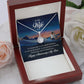 TO MY WIFE NECKLACE WITH BEAUTIFUL MESSAGE CARD, ANNIVERSARY GIFT FOR HER