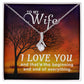 TO MY WIFE, ALLURING BEAUTY NECKLACE FOR WIFE, NECKLACE JEWELRY WITH MESSAGE CARD FOR HER, BIRTHDAY AND ANNIVERSAY GIFT