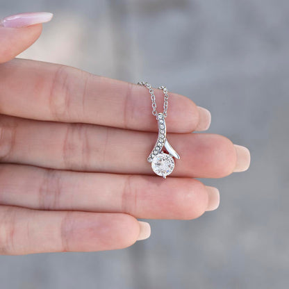 To My Beautiful Soulmate Necklace with Message Card, Valentine's Day, Birthday, Christmas, Soulmate Pendant Gift For Her