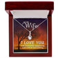 TO MY WIFE, ALLURING BEAUTY NECKLACE FOR WIFE, NECKLACE JEWELRY WITH MESSAGE CARD FOR HER, BIRTHDAY AND ANNIVERSAY GIFT