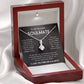 To My Beautiful Soulmate Necklace with Message Card, Valentine's Day, Birthday, Christmas, Soulmate Pendant Gift For Her