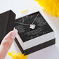 TO MY SOULMATE, LOVE KNOT NECKLACE WITH MESSAGE CARD FOR HER, BIRTHDAY GIFT FOR HER, UNIQUE GIFT