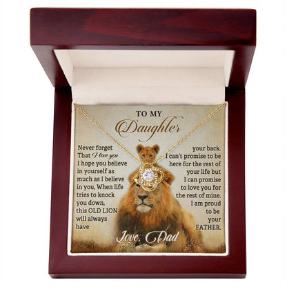 I Am Proud To Be Your Father, Necklace for Daughter, Daughter Necklace, Gift From Dad, Birthday Gift, Jewelry Gift for Her