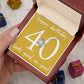 HAPPY BIRTHDAY, LOVE KNOT NECKLACE WITH MESSAGE CARD, BIRTHDAY GIFT FOR HER, NECKLACE JEWELLERY