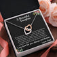 TO MY BEAUTIFUL DAUGHTER, INTERLOCKING HEART NECKLACE WITH MESSAGE CARD, BIRTHDAY GIFT FOR HER, UNQUE GIFT FOR DAUGHTER FROM DAD, ALWAYS AND FOREVER