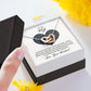 TO MY WIFE, INTERLOCKING HEART NECKLACE FOR WIFE, BIRTHDAY AND ANNIVERSAY GIFT FOR HER, NECKLACE JWELERY WITH MESSAGE CARD