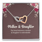 The Bond Between a Mother & Daughter is Unbreakable. Interlocking Hearts Necklace, Two Hearts Necklace, Gift for Mom/Daughter, Golden/Silver Necklace