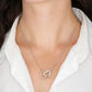 TO MY BEAUTIFUL DAUGHTER, INTERLOCKING HEART NECKLACE WITH MESSAGE CARD, BIRTHDAY GIFT FOR HER, UNQUE GIFT FOR DAUGHTER FROM DAD, ALWAYS AND FOREVER
