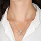 TO MY SOULMATE, INTERLOCKING HEART NECKLACE WITH MESSAGE CARD, BIRTHDAY AND ANNIVERSAY GIFT FOR HER, NECKLACE JWELERY