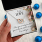 TO MY LOVE, INTERLOCKING HEART NECKLACE  WITH MESSAGE CARD, BIRTHDAY AND ANNIVERSAY GIFT FOR HER, NECKLACE JWELERY