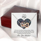 TO MY WIFE, INTERLOCKING HEART NECKLACE FOR WIFE, BIRTHDAY AND ANNIVERSAY GIFT FOR HER, NECKLACE JWELERY WITH MESSAGE CARD