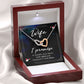 TO MY WIFE,  INTERLOCKING HEART NECKLACE WITH MESSAGE CARD, BIRTHDAY AND ANNIVERSARY GIFT FOR WIFE, NECKLACE JWELERY FOR HER