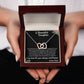 TO MY BEAUTIFUL DAUGHTER, INTERLOCKING HEART NECKLACE WITH MESSAGE CARD, BIRTHDAY GIFT FOR HER, UNQUE GIFT FOR DAUGHTER FROM DAD, ALWAYS AND FOREVER