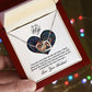 TO MY WIFE, INTERLOCKING HEART NECKLACE FOR WIFE, BIRTHDAY AND ANNIVERSAY GIFT FOR HER, NECKLACE JWELERY WITH MESSAGE CARD