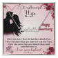 TO MY BEAUTIFUL WIFE HAPPY ANNIVERSARY, CUSTOM NAME NECKLACE, GIFT FOR HER, NECKLACE PENDANT WITH MESSAGE CARD, FOR WIFE FROM HUSBAND