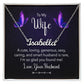 TO MY WIFE, CUSTOM NAME NECKLACE, GIFT FOR HER, NECKLACE PENDANT WITH MESSAGE CARD, FOR WIFE FROM HUSBAND