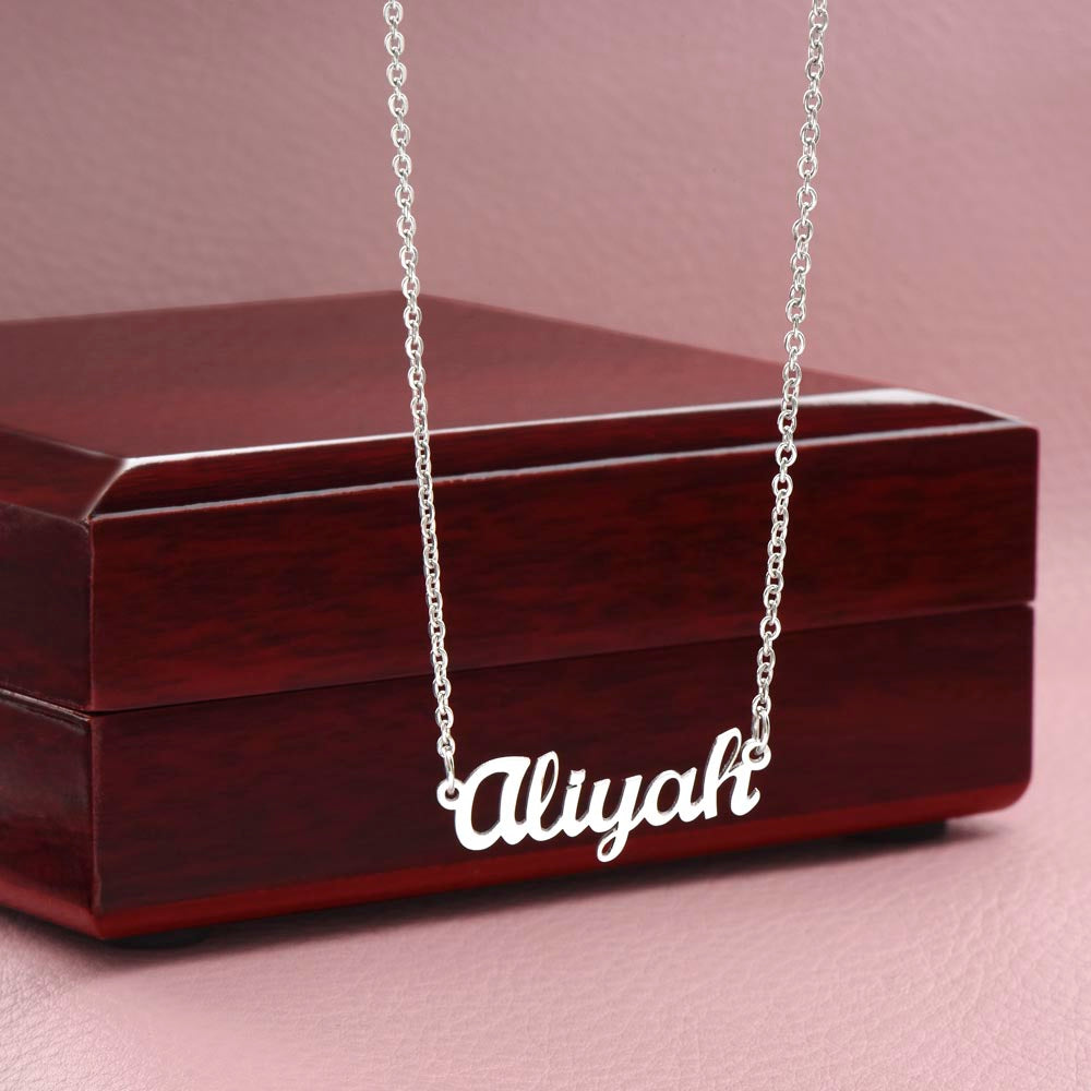 TO MY BEST FRIEND, CUSTOM NAME NECKLACE WITH MESSAGE CARD, CUSTOM GIFT FOR HER, NECKLACE GIFT FOR FRIEND,