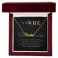 MY WIFE, CUSTOM NAME NECKLACE, GIFT FOR HER, NECKLACE PENDANT WITH MESSAGE CARD, FOR WIFE FROM HUSBAND