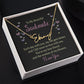 TO MY BEAUTIFUL SOULMATE, SIGNATURE NAME NECKLACE, GIFT FOR HER, NECKLACE PENDANT WITH MESSAGE CARD, FOR WIFE FROM HUSBAND