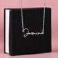 Signature Name Necklace For Her, Birthday , Anniversary Gift For Her, Women Name Necklace, Gift For Wife Daughter Mom Etc.