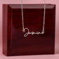 Signature Name Necklace For Her, Birthday , Anniversary Gift For Her, Women Name Necklace, Gift For Wife Daughter Mom Etc.