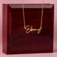 Signature Name Necklace For Her, Birthday , Anniversary Gift For Her, Women Name Necklace, Gift For Wife Daughter Mom Etc.