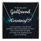 TO MY BEAUTIFUL GIRLFRIEND, NAME NECKLACE WITH HEART CHARACTER, WITH MESSAGE CARD, BIRTHDAY GIFT FOR HER, NECKLACE PENDANT FOR GIRLFRIEND FROM BOYFRIEND