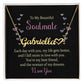 TO MY BEAUTIFUL SOULMATE, CUSTOM NAME NECKLACE, GIFT FOR HER, NECKLACE PENDANT WITH MESSAGE CARD, FOR WIFE FROM HUSBAND