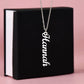 Vertical Name Necklace For Her, Custom Name Necklace, Birthday , Anniversary Gift For Her, Women Name Necklace, Gift For Wife Daughter Mom Etc.