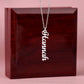 Vertical Name Necklace For Her, Custom Name Necklace, Birthday , Anniversary Gift For Her, Women Name Necklace, Gift For Wife Daughter Mom Etc.