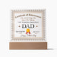 THE WORLD'S GREATEST DAD, ACRYLIC PLAQUE WITH WOODEN LED BASE, FATHERS DAY GIFT, CUSTOM GIFT, PERSONALIZED GIFT FOR DAD