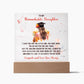 TO MY REMARKABLE DAUGHTER, ACRYLIC SQUARE PLAQUE WITH WOODEN LED BASE, CONGRATULATION ON YOUR GRADUATION, GRADUATION GIFT FOR HER