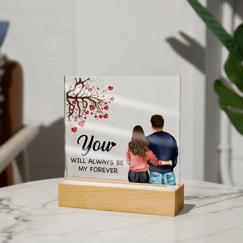 Couple Acrylic Plaque, Valentines day gift for husband, Wife Anniversary gift, Wedding gifts, Engagement Gift for him and Her