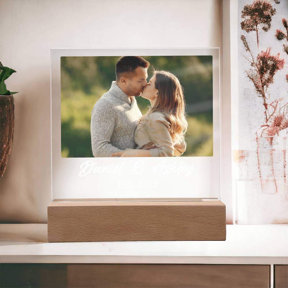 Personalized Acrylic Couple Photo With Custom Message Plaque  Gift for Him, Anniversary Gift for Husband,  Wedding Gift, Valentine's Day Gift, Anniversary Gift, Couple Gifts For  Him Her