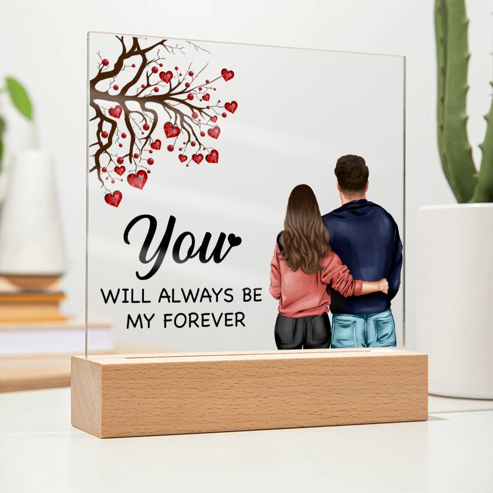 Couple Acrylic Plaque, Valentines day gift for husband, Wife Anniversary gift, Wedding gifts, Engagement Gift for him and Her